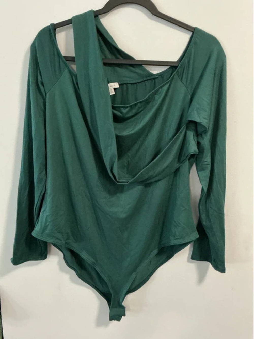 Plus Size 2X Green White Birch Bodysuit #458